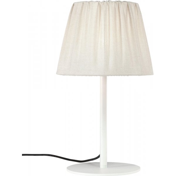 Lampe de table Agnar pour extérieur avec abat-jour plissé - Beige/blanc - 57 cm Lampe de table Agnar pour extérieur avec abat-jour plissé - Beige/blanc - 57 cm
