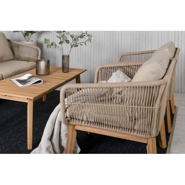 Chania loungegrupp 1 - Latte/akacia