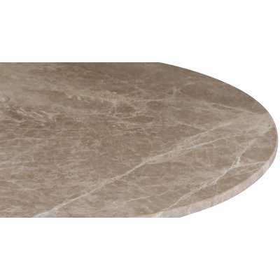 Zoo matbord i marmor 105 cm - Svart / Beige Empradore
