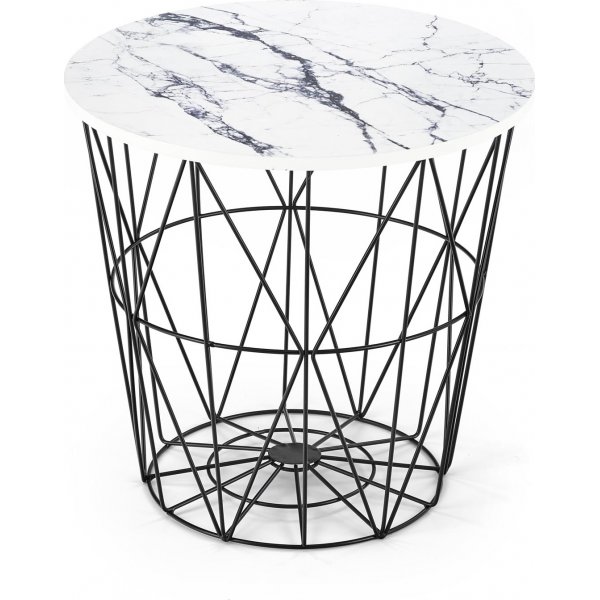 Table basse Harissa Ø42 cm - Marbre blanc/noir Table basse Harissa Ø42 cm - Marbre blanc/noir