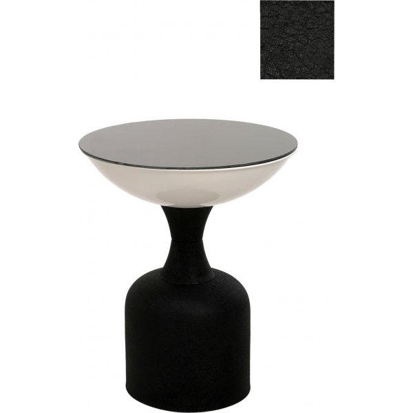Chalice sidobord 46 cm - Svart/vit Chalice sidobord 46 cm - Svart/vit