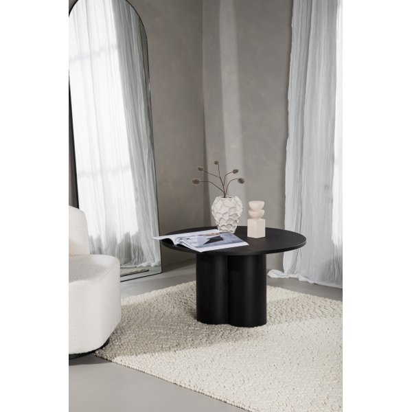 Table basse Ø80 cm noire - Olivia Table basse Ø80 cm noire - Olivia
