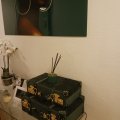 Kundbild Petit vintage koffert set om 2 st - Mörkgrön (Sammet)