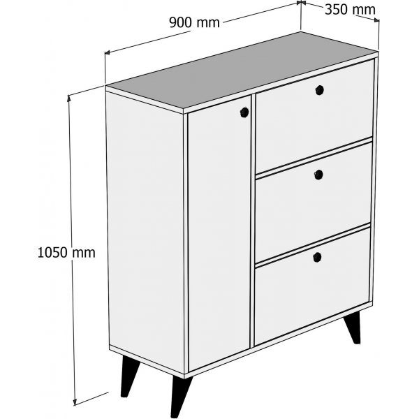 Meuble à chaussures Bella - Multicolore Meuble à chaussures Bella - Multicolore