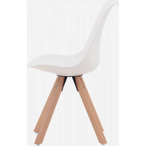Chaise de salle  manger Zeno - Naturel/blanc