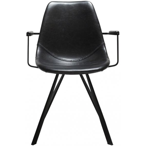 Pitch karmstol - Vintage svart