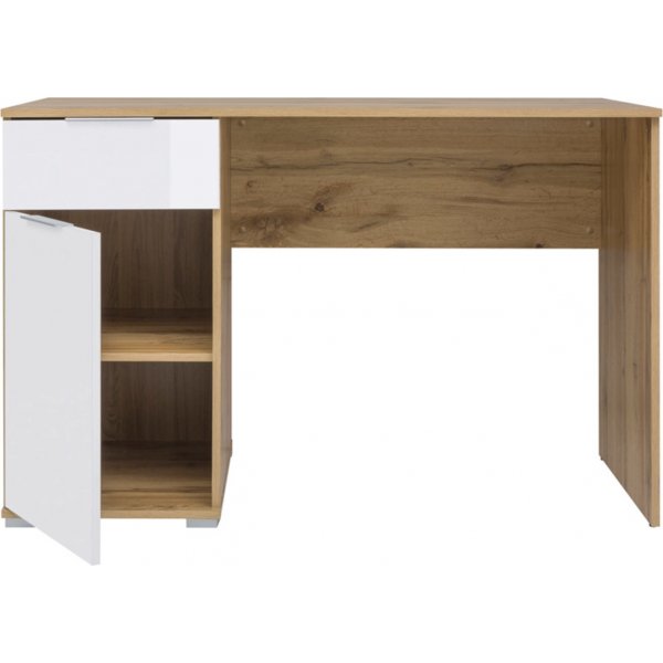 Bureau Zele 120 x 60 cm - Chêne/blanc Bureau Zele 120 x 60 cm - Chêne/blanc