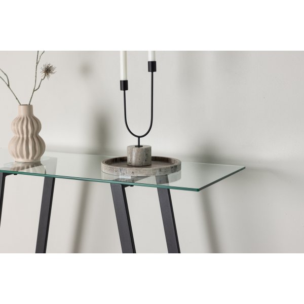 Table en relief Horten 100 x 40 cm - Noir/Transparent Table en relief Horten 100 x 40 cm - Noir/Transparent
