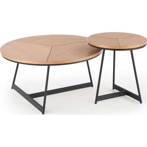 Table basse Polos Ø45 cm - Chêne/noir Table basse Polos Ø45 cm - Chêne/noir