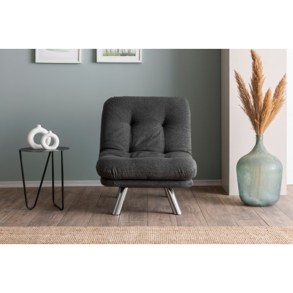 Misa bäddfåtölj - Mörkgrå Misa bäddfåtölj - Mörkgrå