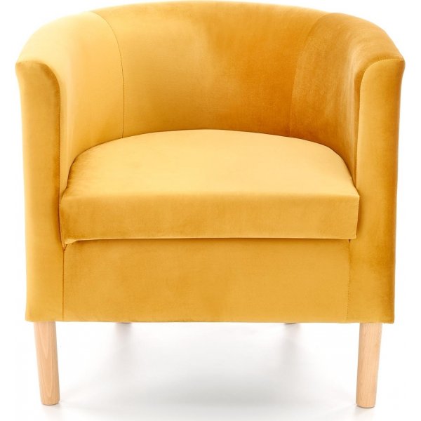 Fauteuil Seal - Velours jaune Fauteuil Seal - Velours jaune