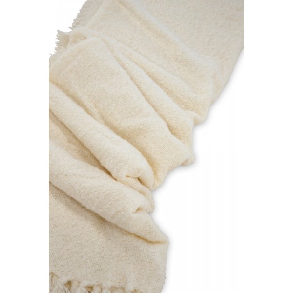 Sten pläd 130x170 cm - Vit Sten pläd 130x170 cm - Vit