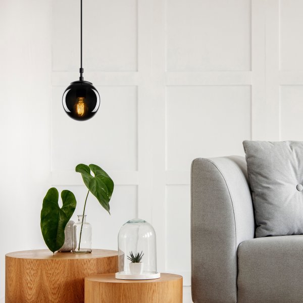 Plafonnier Effy 2155 - Noir/fumé Plafonnier Effy 2155 - Noir/fumé