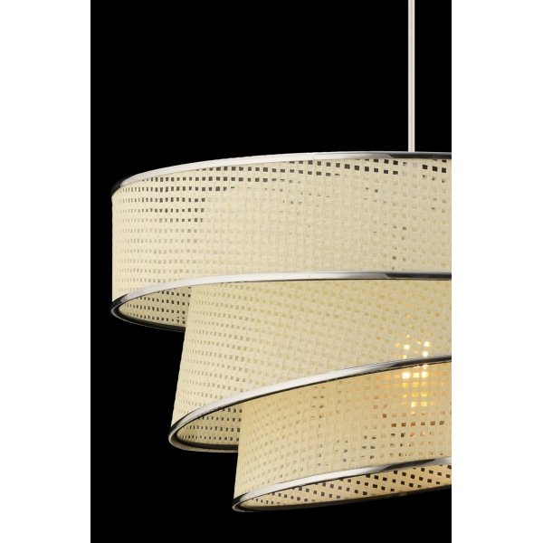 Couper taklampa - Vit/silver