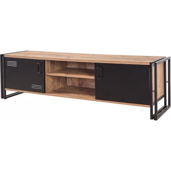 Cosmo Rex TV-bänk - Furu/svart Cosmo Rex TV-bänk - Furu/svart