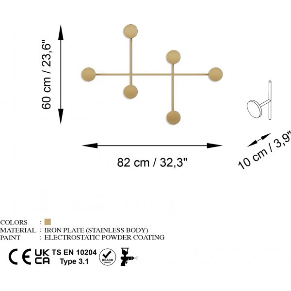Dama klädhängare - Guld Dama klädhängare - Guld