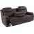 Canap inclinable Teddy 3 places lectrique - Marron