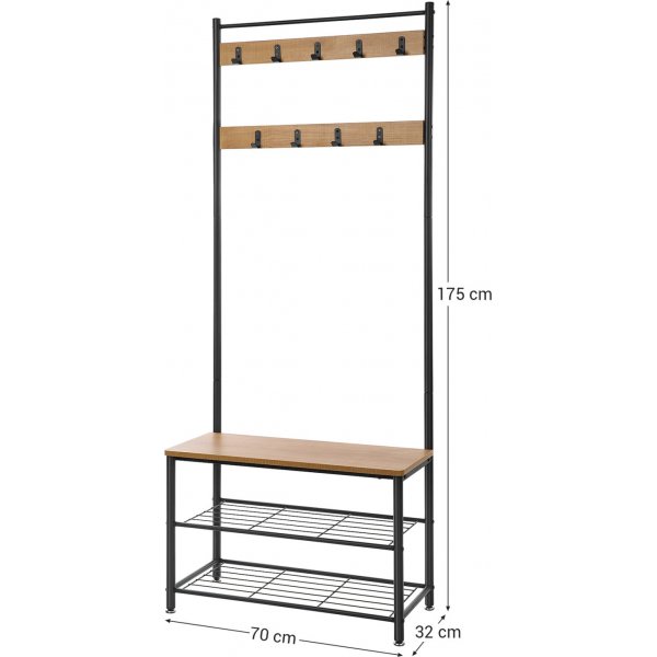 Meuble d'entrée Kuranda - Beige/noir Meuble d'entrée Kuranda - Beige/noir