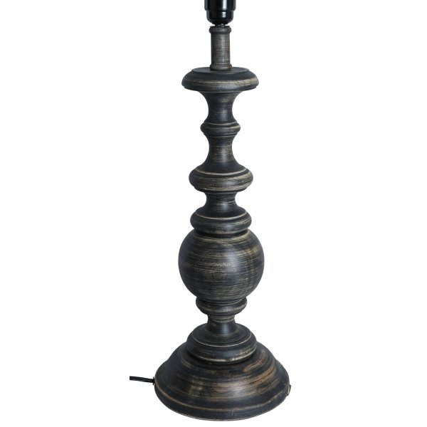 Mango lampfot H55x12 cm - Blackwash