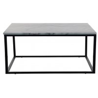 Eminent soffbord 110 - Vit marmor / Svart underrede Eminent soffbord 110 - Vit marmor / Svart underrede