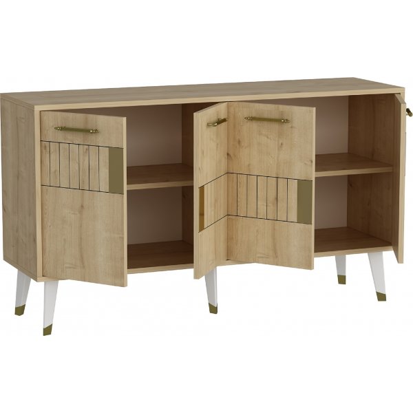 Buffet Moda - Chêne saphir/or Buffet Moda - Chêne saphir/or