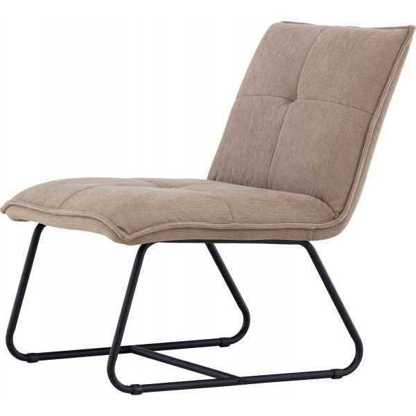 Madison loungestol - Brun manchester/svart Madison loungestol - Brun manchester/svart