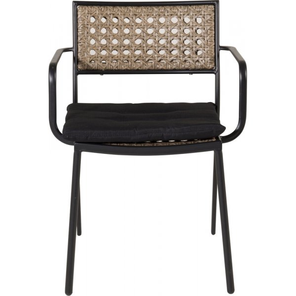 Paola matstol - Svart/Natur Paola matstol - Svart/Natur