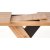 River matbord 130-175 cm - Wotan ek/svart