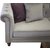 Canap chesterfield 3 places Churchill - Velours gris clair