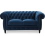 Chesterfield Cambridge 2-sits soffa - Bl sammet