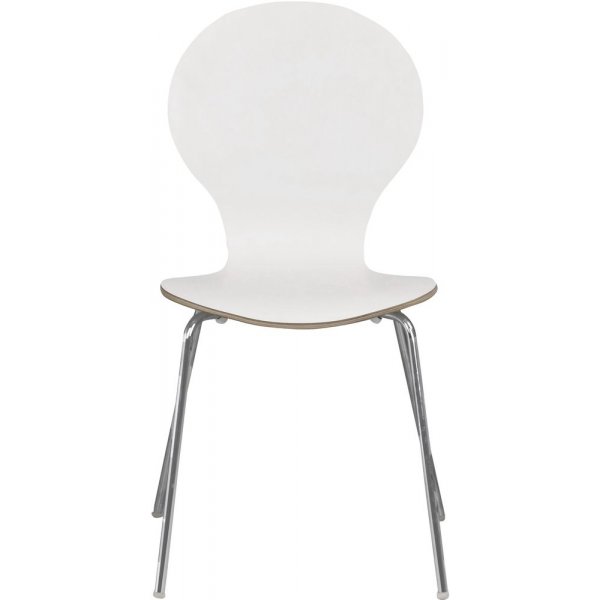 Bailey stol - Vit (HPL)/krom Bailey stol - Vit (HPL)/krom