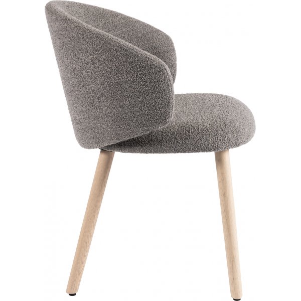 Milano eetkamerstoel - Grijs bouclé Milano eetkamerstoel - Grijs bouclé