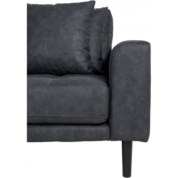 Lido divansoffa vnster - Mrkgr microfiber