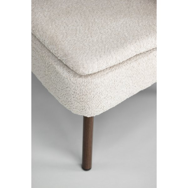 Fauteuil Hlls - Beige/noyer