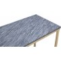 Accent konsolbord 100 - Gr marmor / Mssingsfrgat underrede