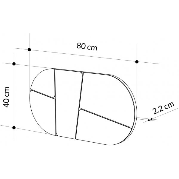 Miroir Otis - Blanc Miroir Otis - Blanc