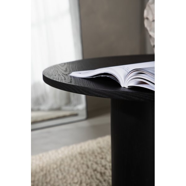 Table basse Ø80 cm noire - Olivia Table basse Ø80 cm noire - Olivia