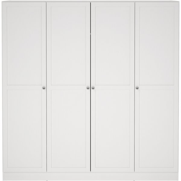 Armoire Billund à 4 portes - Blanc Armoire Billund à 4 portes - Blanc