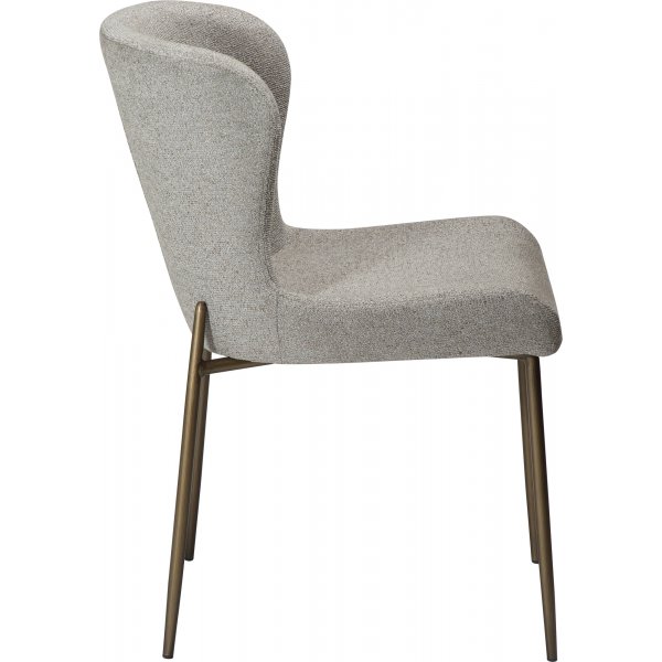 Chaise de salle à manger Glam - Boucle de galets/laiton antique Chaise de salle à manger Glam - Boucle de galets/laiton antique