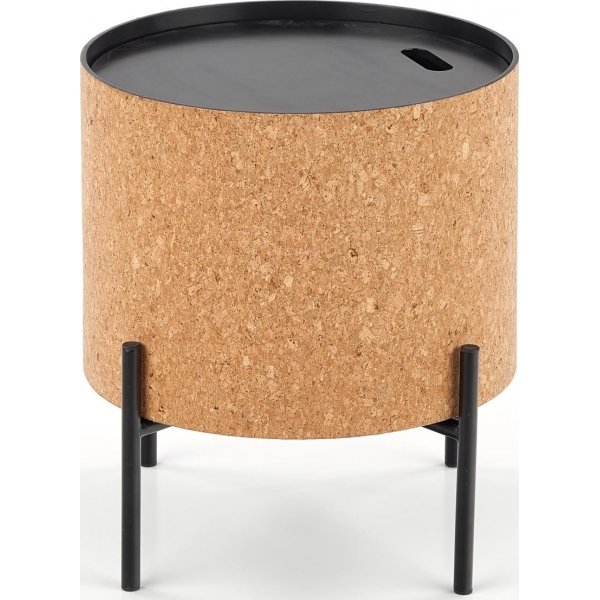 Sasha soffbord Ø38 cm - Beige/svart Sasha soffbord Ø38 cm - Beige/svart