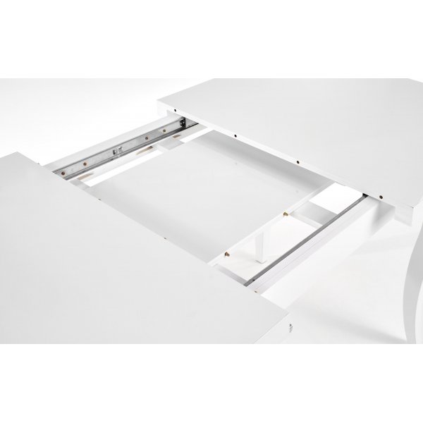 Ammie matbord 140-180 cm - Vit Hgglans