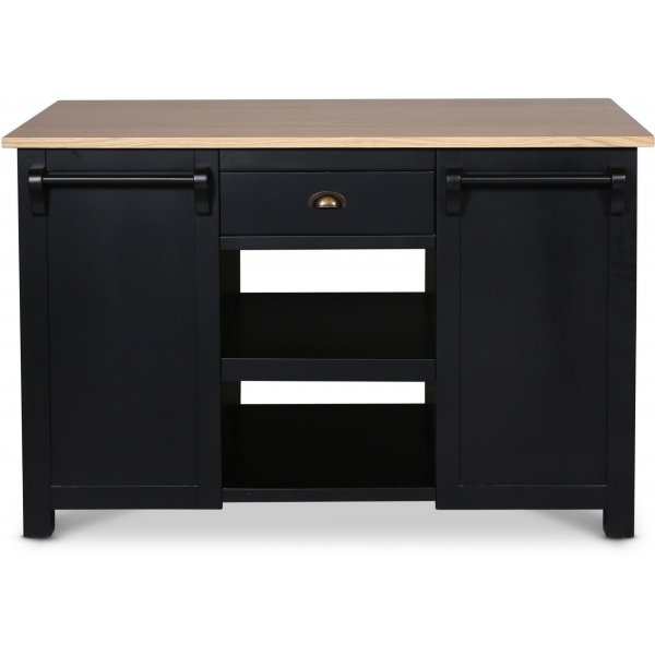 Heritage svart köksö med ekskiva Heritage svart köksö med ekskiva