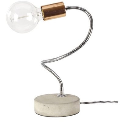 Bordslampa BJ - Cement / Koppar