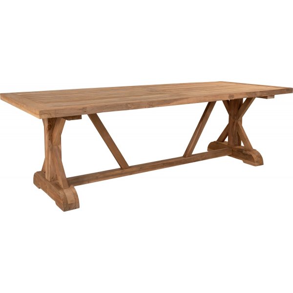 Volos utematgrupp; 8 st stolar med teakbord 240 cm - Teak