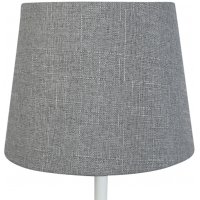 Rund lampskärm 18x23x18 cm - Grå (grovt linne) Rund lampskärm 18x23x18 cm - Grå (grovt linne)