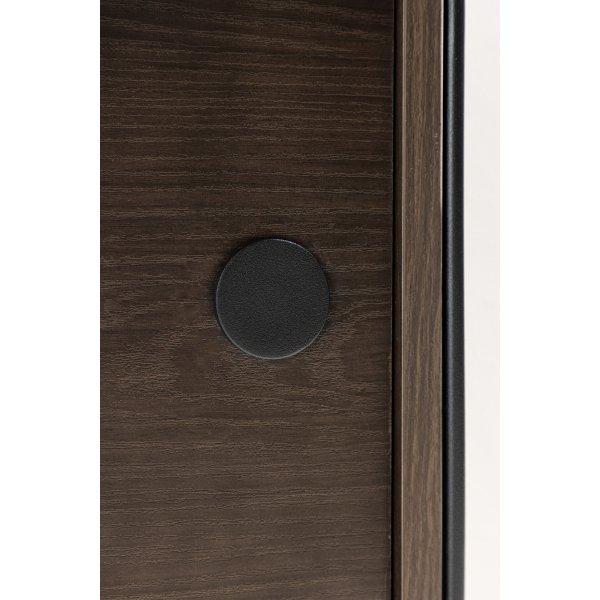 Paris wandkast 48 x 122 cm - Zwart/Mocca