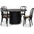 Nova matgrupp, frlngningsbart matbord 130-170 cm inkl 4 st Samset bjtr stolar - Svartbetsad ek