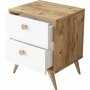 Vilamo sngbord - Furu/vit