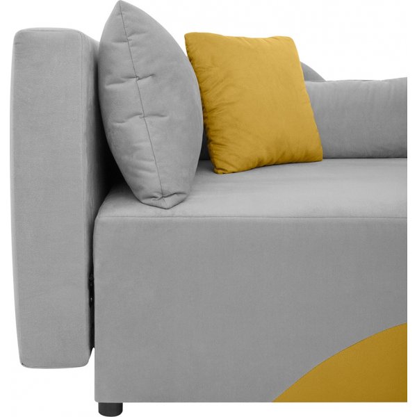 Canapé-lit Elo droit - Gris Canapé-lit Elo droit - Gris