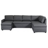 Dream bäddsoffa med förvaringar (U-soffa) höger - Mörkgrå (tyg) Dream bäddsoffa med förvaringar (U-soffa) höger - Mörkgrå (tyg)